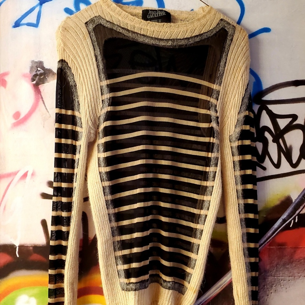 Jean-Paul Gaultier Sheer/Alpaca Shirt